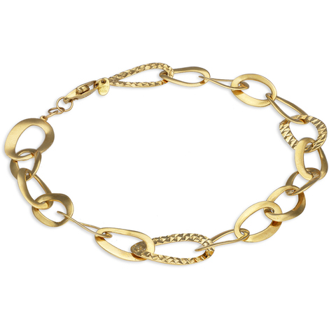 Bracciale donna a catena in oro giallo 18 kt