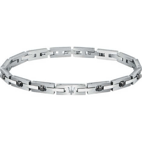 Bracciale a catena in acciaio da uomo Maserati 