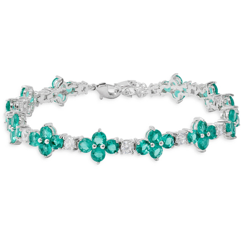 Bracciale con zirconi smeraldo Sognami Cerimonia