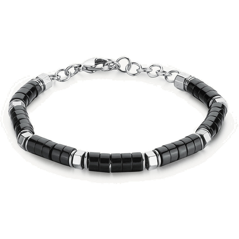 Bracciale in acciaio a catenacon pietre Brosway