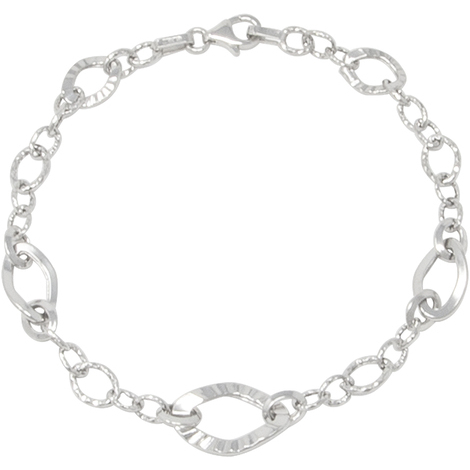 Bracciale in oro 9KT bianco