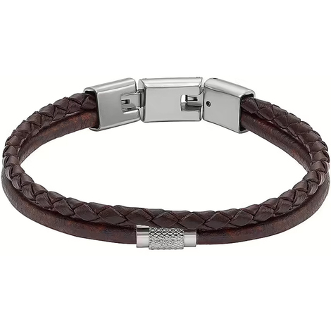 Bracciale uomo Fossil All Stacked Up blu marrone