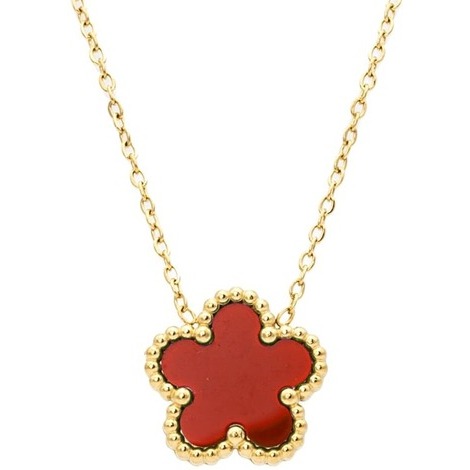 Collana da donna in acciaio con fiore Freddy 