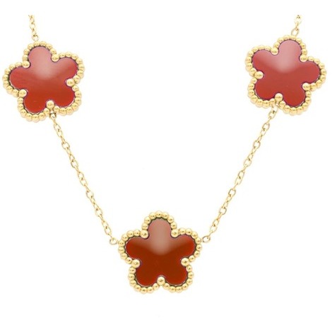 Collana da donna in acciaio con fiori Freddy 