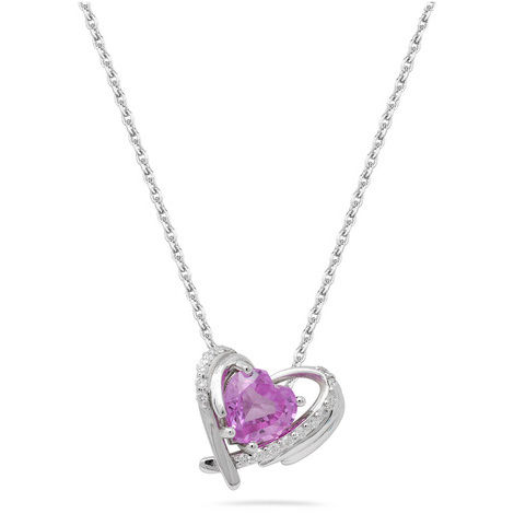 Collana oro 9Kt a forma di cuore Eureka