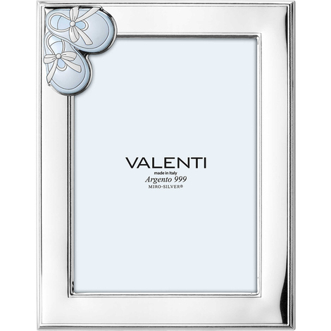 Cornice in argento da bimbo con scarpine Valenti 