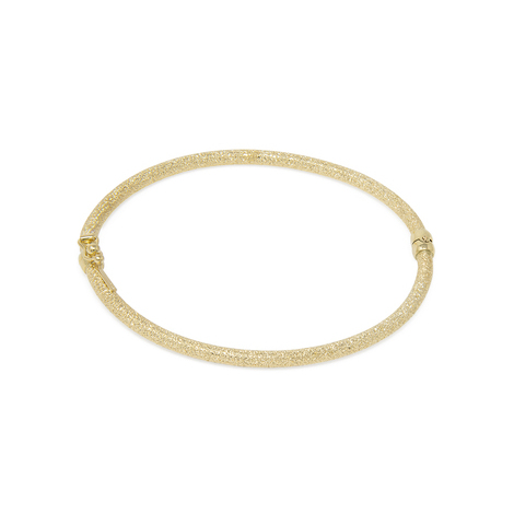 Bracciale rigido in oro giallo opaco 