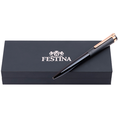 Penna a sfera Festina in acciaio navy e ros