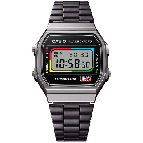 Orologio digitale in acciaio Casio Uno 