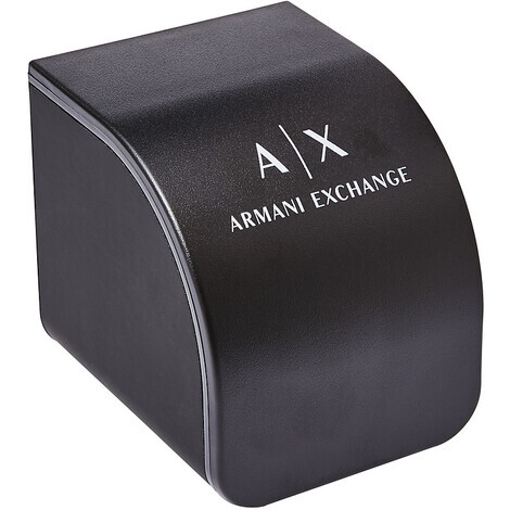 Armani Exchange - Set regalo da uomo con orologio e targhetta per