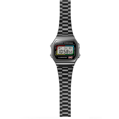 Orologio digitale in acciaio Casio Uno 