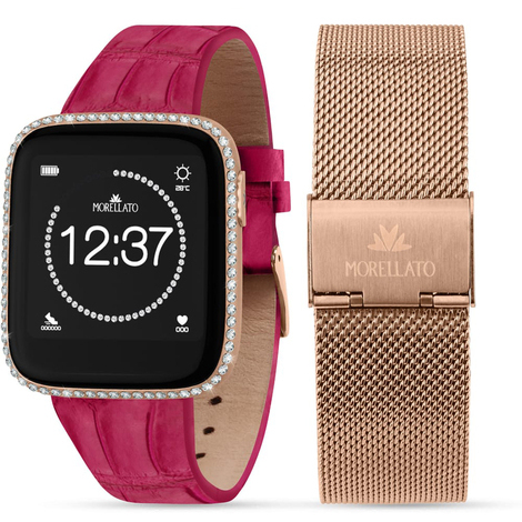 Smartwatch da donna in pelle e acciaio Morellato