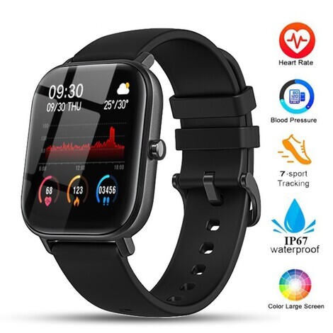 Smartwatch Smarty multifunzione in silcone nero